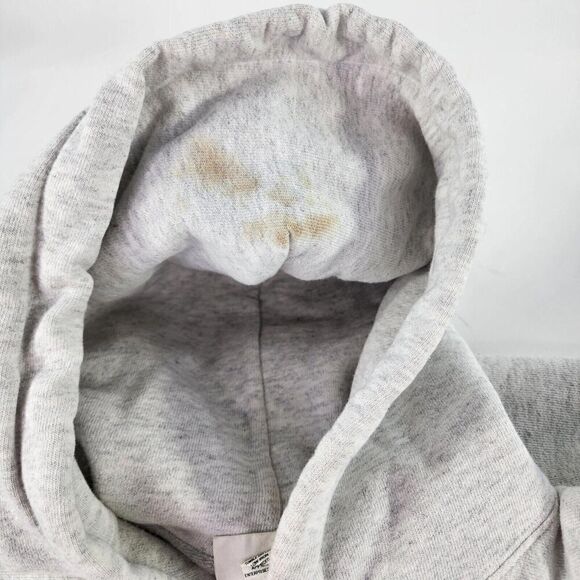 Champion Syracuse Drawstring Graphic Hoodie Size M Men's Light Gray Pullover - Picture 7 of 13